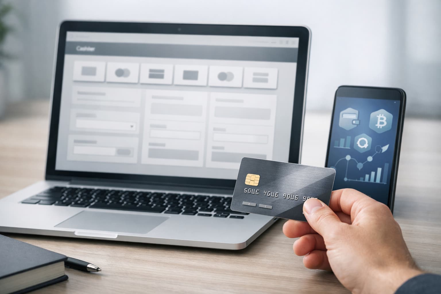 PayID cards and crypto banking view